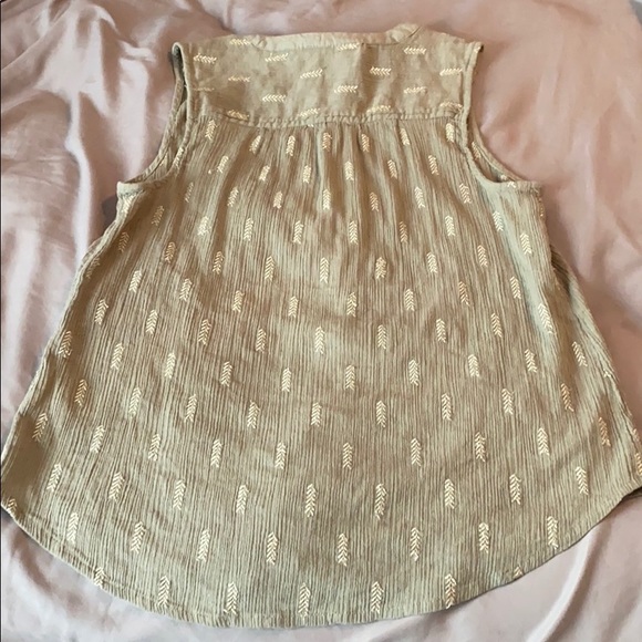 Vanessa Virginia Olive Tank Top (Anthropologie) - Picture 4 of 5